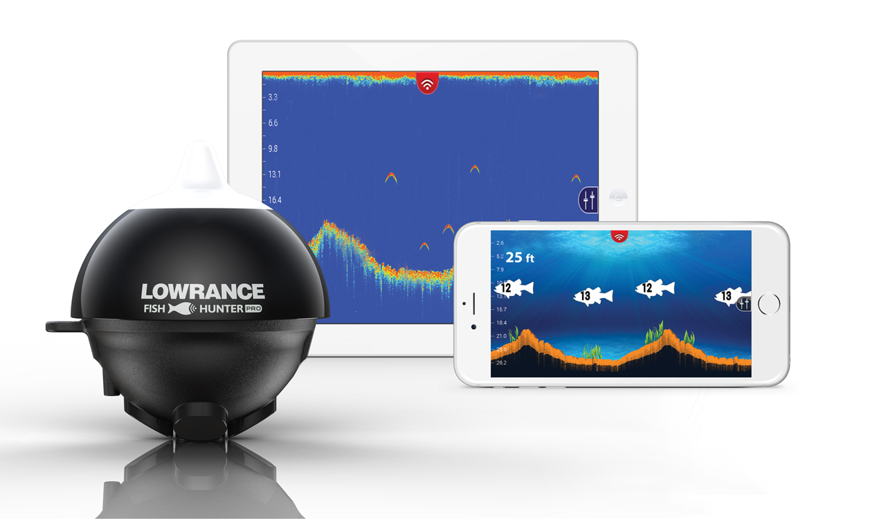 Lowrance 000-14240-001 FishHunter 3D Castable Wi-Fi Fishfinder 